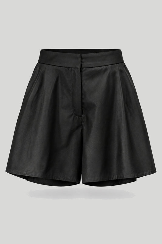 Women's elastic shorts HONEY – black, made of elastic fabric (95% polyester, 5% elastane) – снимка на продукта