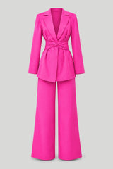 Conjunto elegante feminino EMMA em rosa - estilo e conforto para qualquer situação