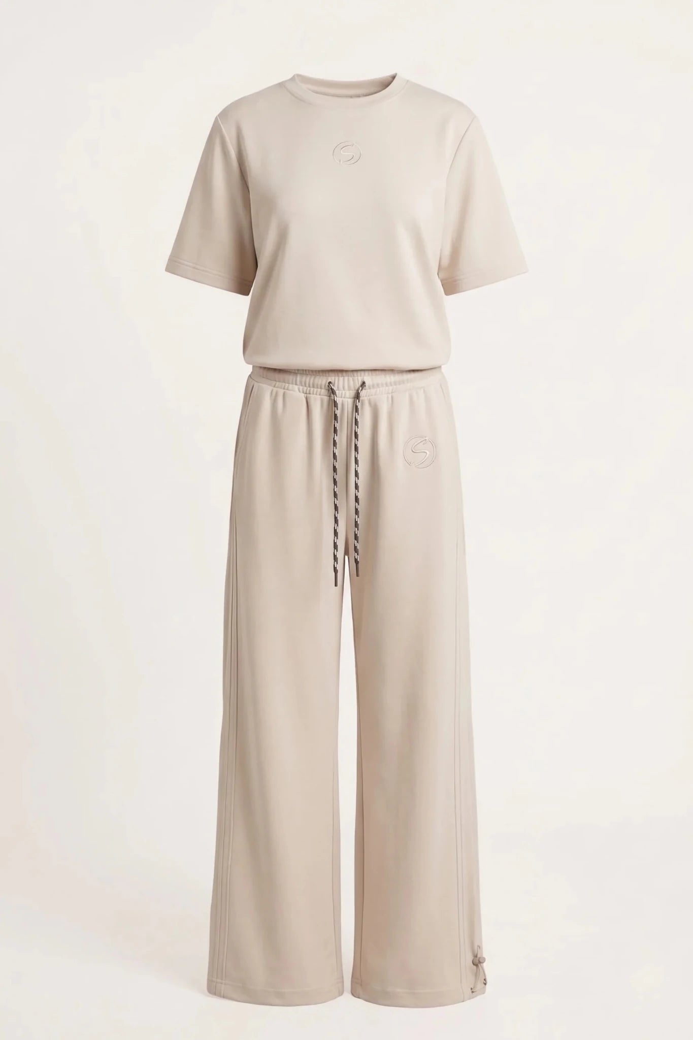Дамски комплект 2 в 1 от модал плюс размер So Cute - бежово So Cute Roberto Fashion Store Set SCT0907SETBEISWE-L L