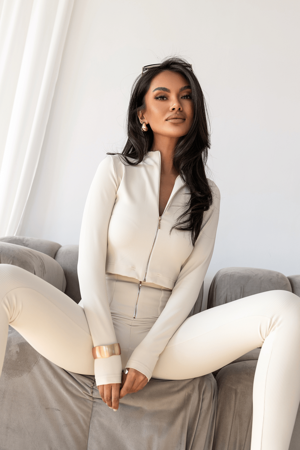 Дамски комплект DUVE - Домашен/Спортен, Марка DUVE, Беж LaBalancia Roberto Fashion Store T-shirt 5907378520909 XS/S