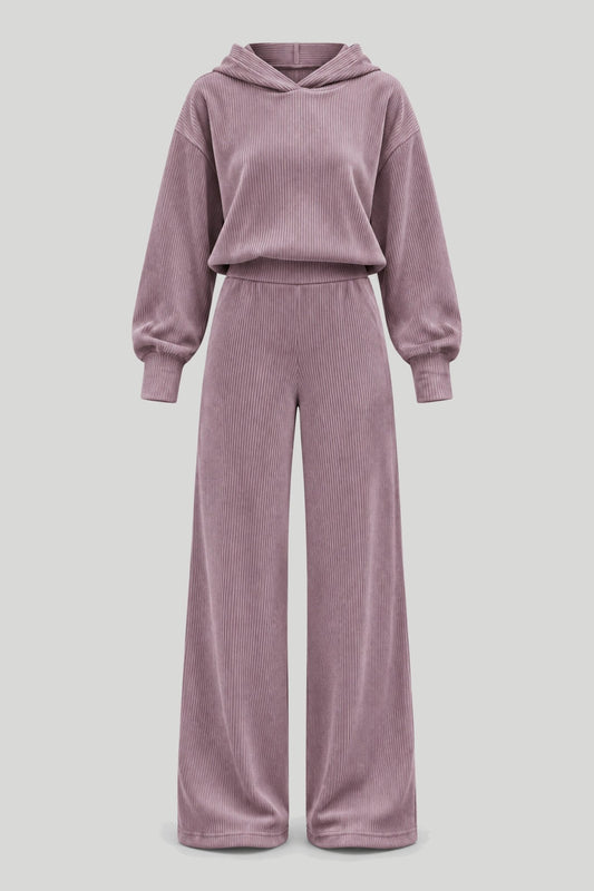 Women's Corduroy Set HOPE in Heather Color, Elegant Everyday Set – снимка на продукта