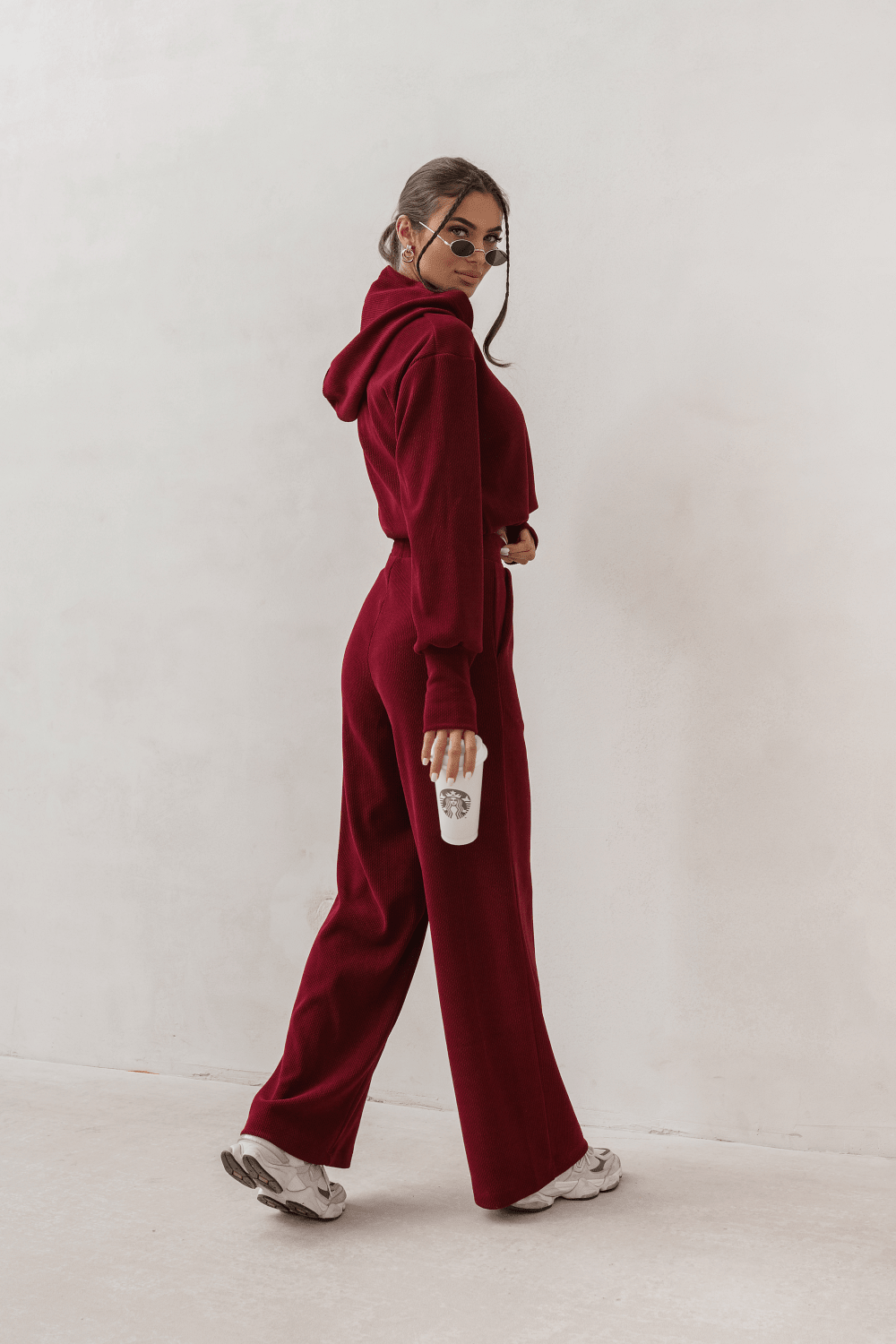 Дамски Комплект HOPE в бордо - елегантен стил и комфорт за всеки случай LaBalancia Roberto Fashion Store Set 5907378516193 XS/S