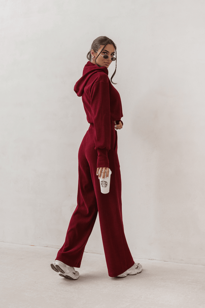 Дамски Комплект HOPE в бордо - елегантен стил и комфорт за всеки случай LaBalancia Roberto Fashion Store Set 5907378516193 XS/S