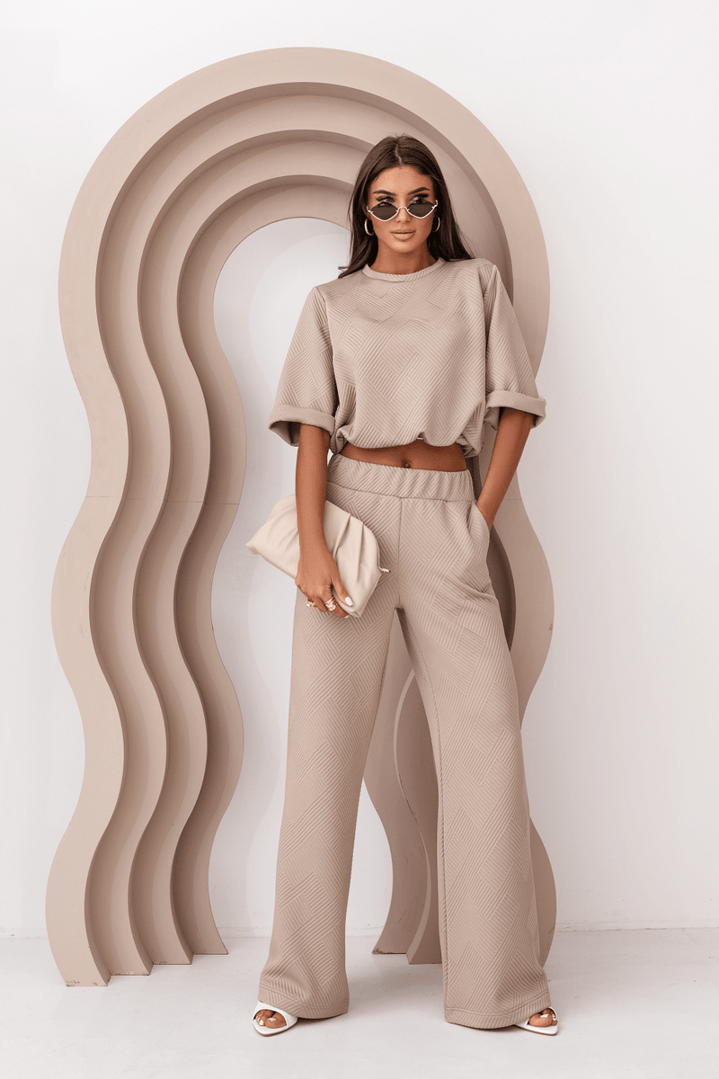 Women's Set LAUREL in beige - elegance and comfort for every day