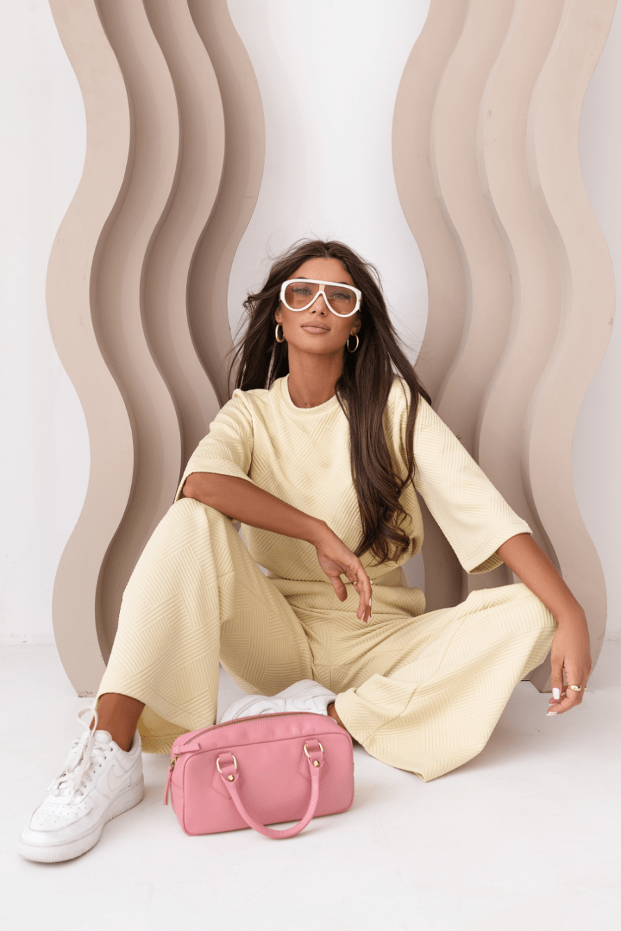 Дамски Комплект LAUREL в жълто - елегантен и комфортен за всеки повод LaBalancia Roberto Fashion Store Set 5907378519378 XS/S