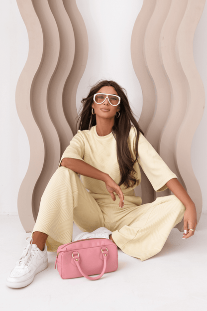 Дамски Комплект LAUREL в жълто - елегантен и комфортен за всеки повод LaBalancia Roberto Fashion Store Set 5907378519378 XS/S