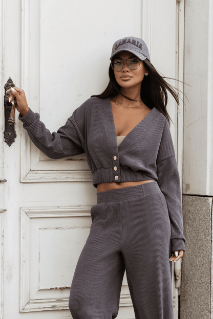 Дамски комплект MEGGI - графитен LaBalancia Roberto Fashion Store Set 5907378523474 XS/S
