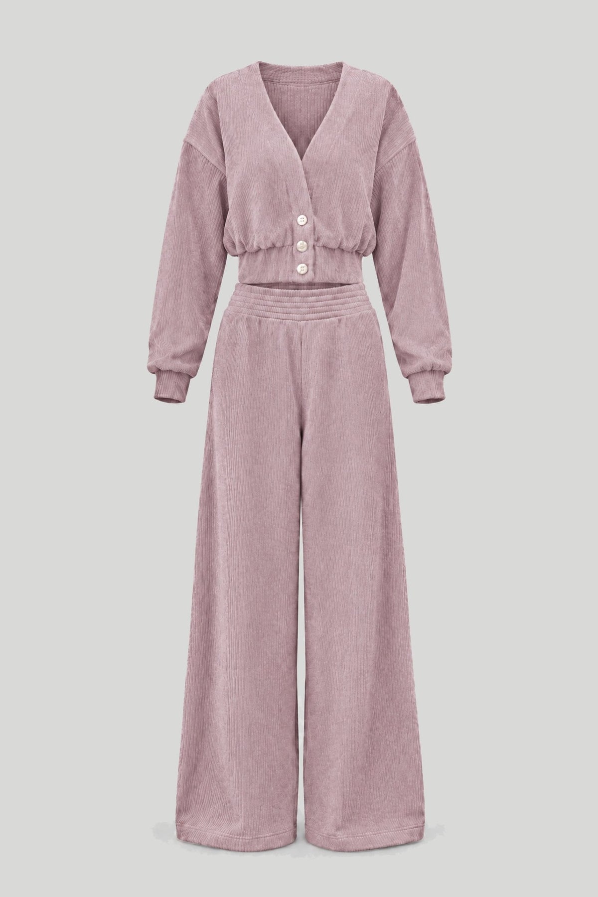 Дамски комплект MEGGI от шнур в лавандула LaBalancia Roberto Fashion Store Set 5907378523405 XS/S