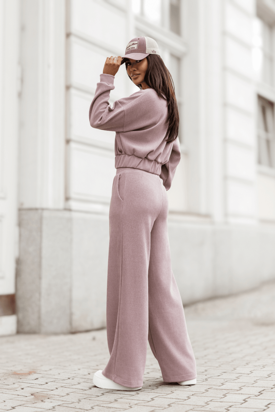 Дамски комплект MEGGI от шнур в лавандула LaBalancia Roberto Fashion Store Set 5907378523405 XS/S