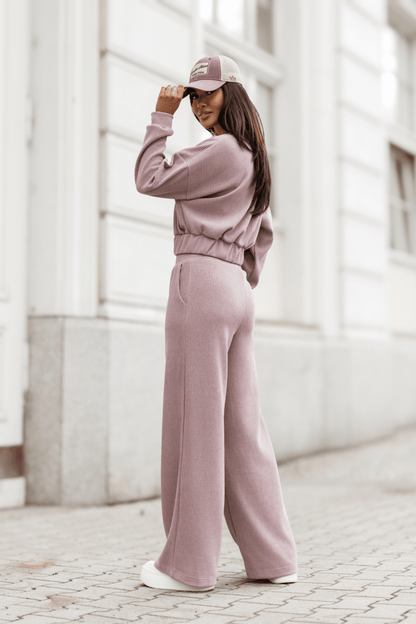Дамски комплект MEGGI от шнур в лавандула LaBalancia Roberto Fashion Store Set 5907378523405 XS/S