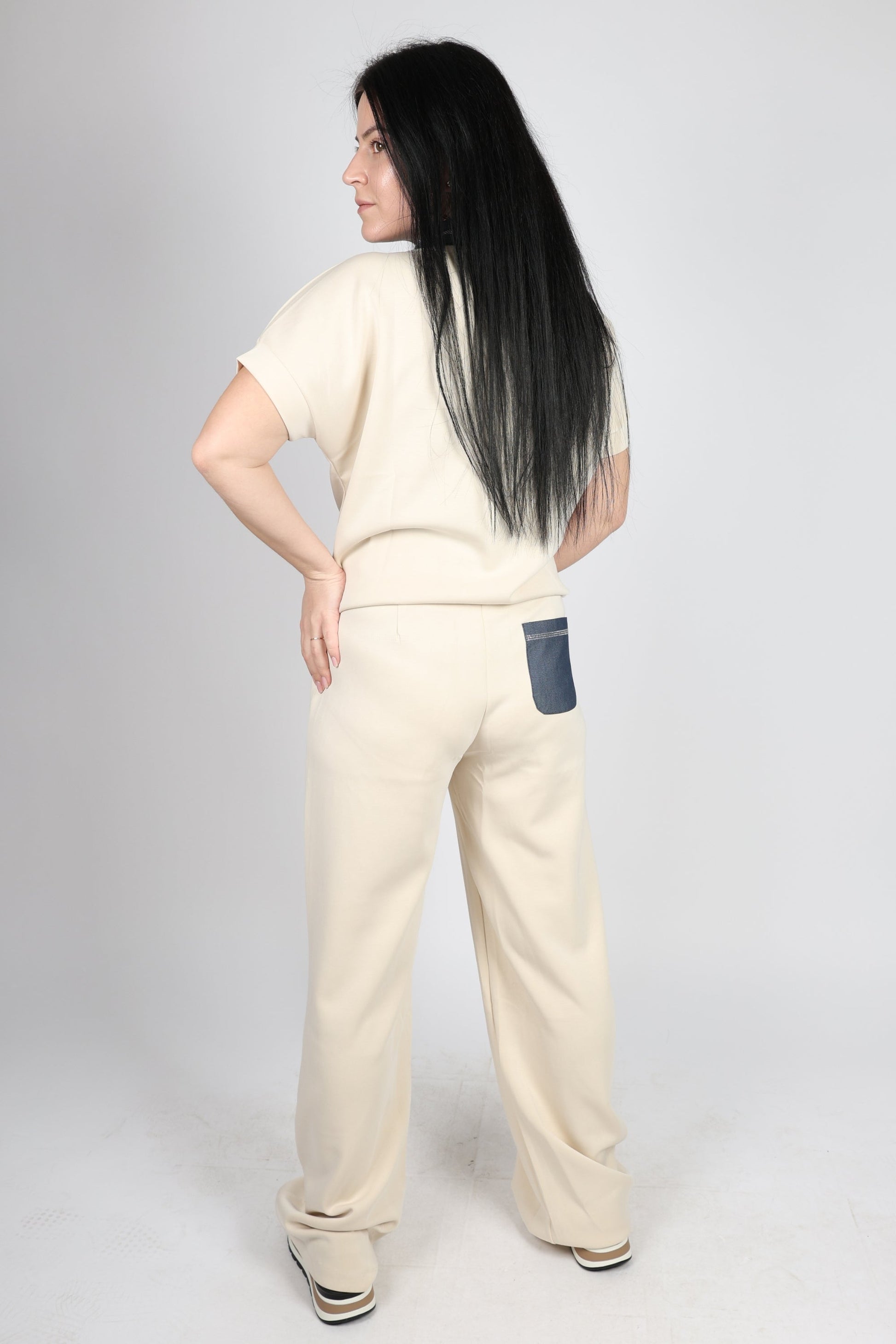 Дамски Комплект от 2 Части, Бежов Roberto Fashion Store Set RBRF1903STBEIGES Beige S