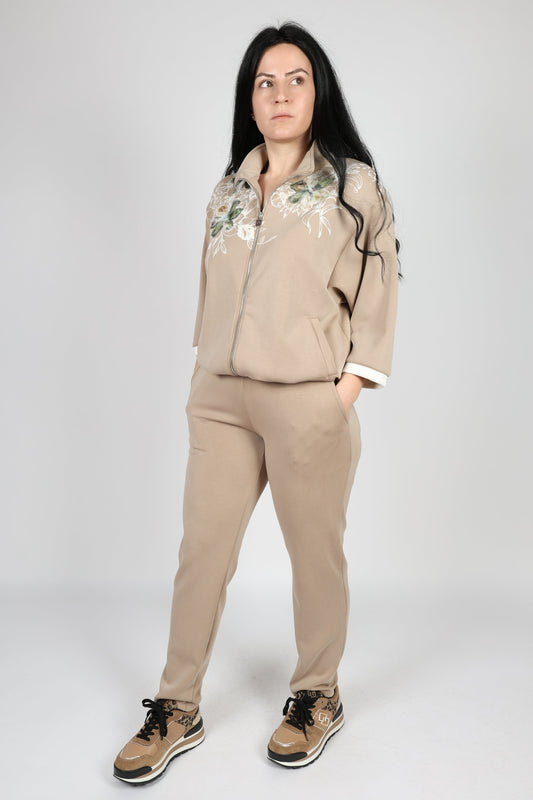 Дамски Комплект от 2 Части, Бежов Roberto Fashion Store Set SCTBEIGE0804TWSTS Beige S