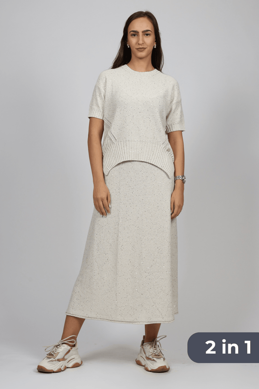 Women's 2-piece set, Beige