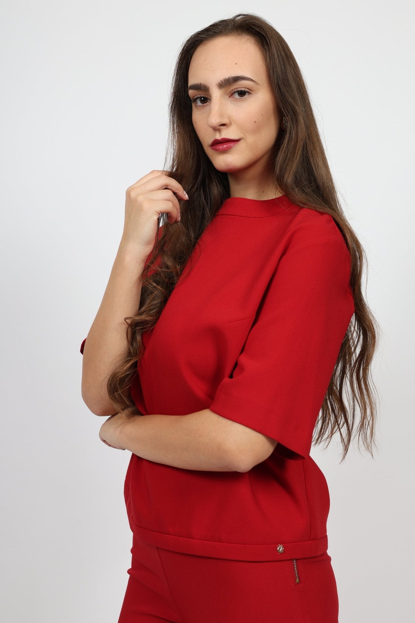 Дамски Комплект от 2 части, Червен VIPART Roberto Fashion Store One piece VIP0111SETREDTRK36 36 Червен