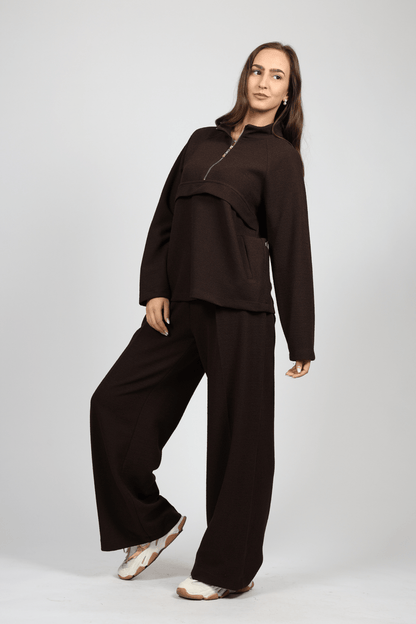 Women's 2-piece set, Brown