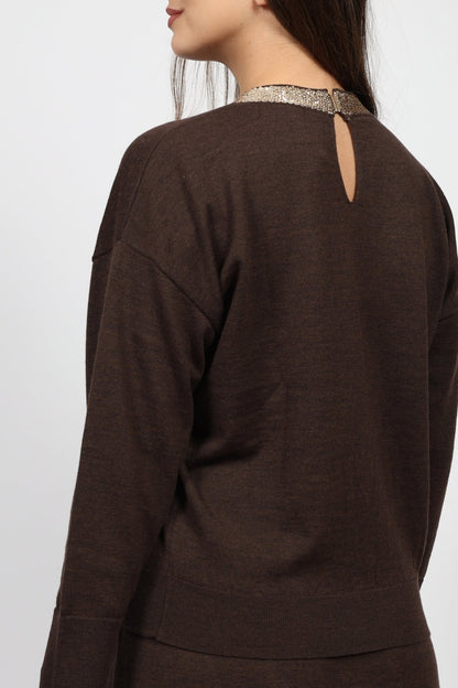 Дамски Комплект от 2 части, Кафяв Serianno Collection S Roberto Fashion Store Set SER1411SETBRWSEQS S Кафяв