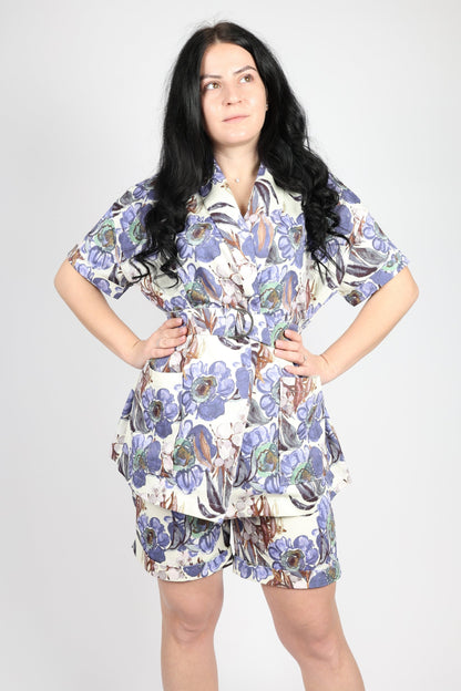 Дамски Комплект от 2 части, Син Roberto Fashion Store Set RBRF2103STBLUTRK36 Blue 36 EU