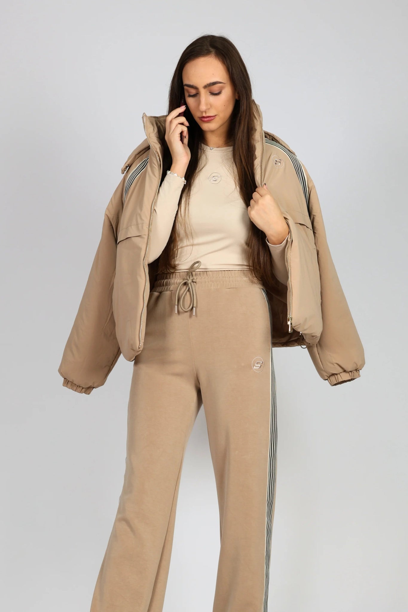 Дамски Комплект от 3 Части, Бежов So Cute Roberto Fashion Store One piece SOC0512SETBEI3PCS S