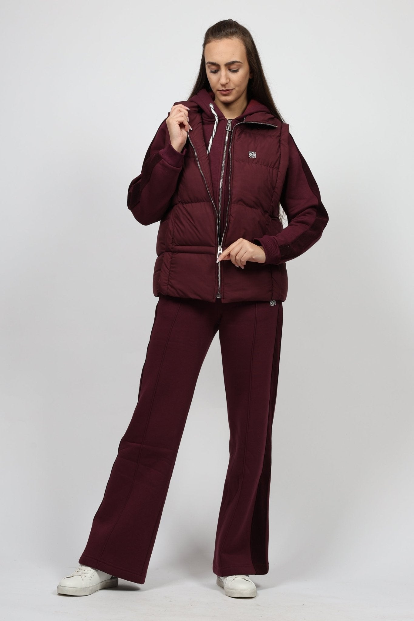 Women's 3-piece set, Bordeaux