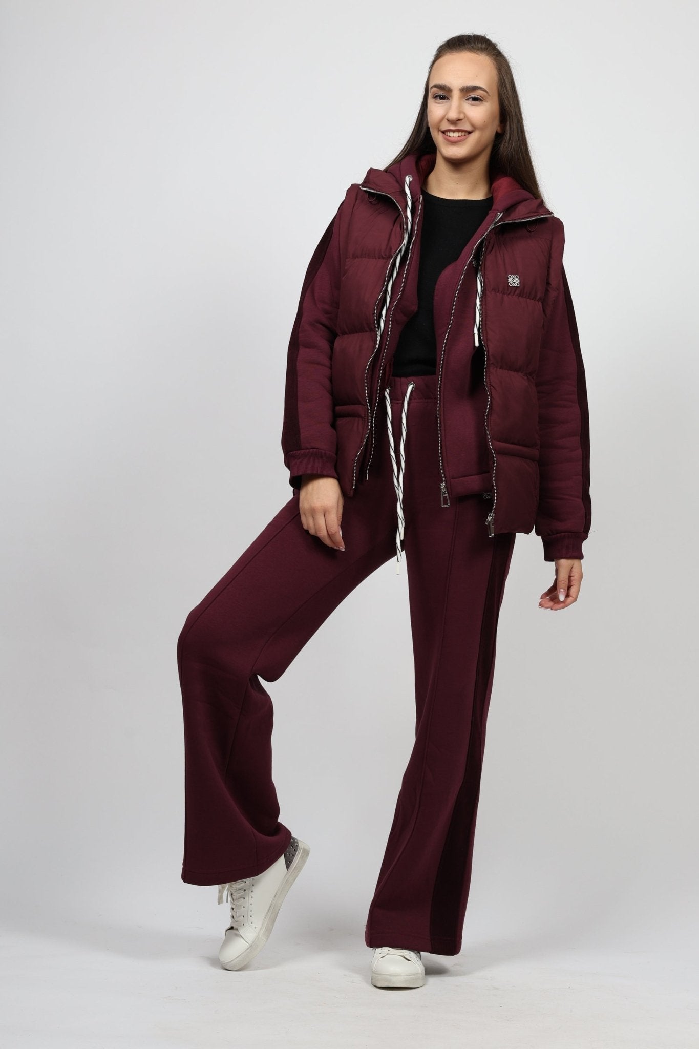 Women's 3-piece set, Bordeaux