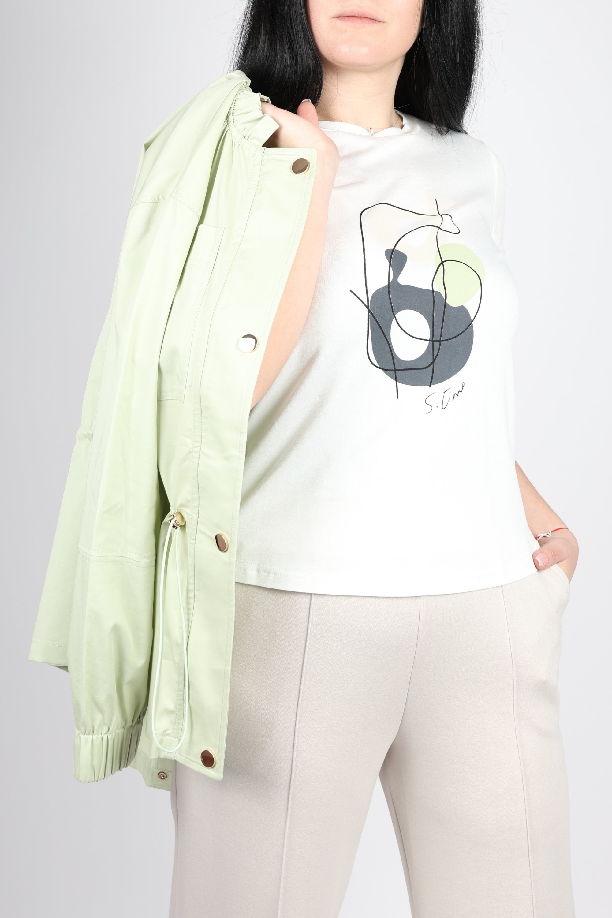 Дамски Комплект от 3 Части, Зелен Roberto Fashion Store Set RBRF1903SPRTSETGRN38 Green 38 EU