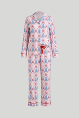 Conjunto de Pijama Feminino TALLY com Estampa de Natal – Conforto e Estilo para Noites de Inverno