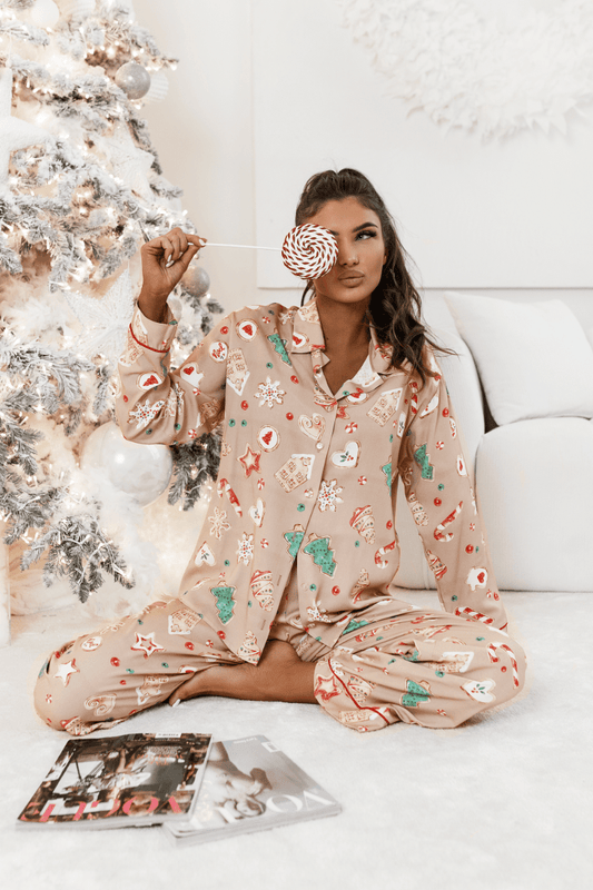 Дамски Комплект Пижама TALLY с Многоцветен Дизайн "Cookies" за Уютен Сън LaBalancia Roberto Fashion Store Set 5907378516827 XS/S