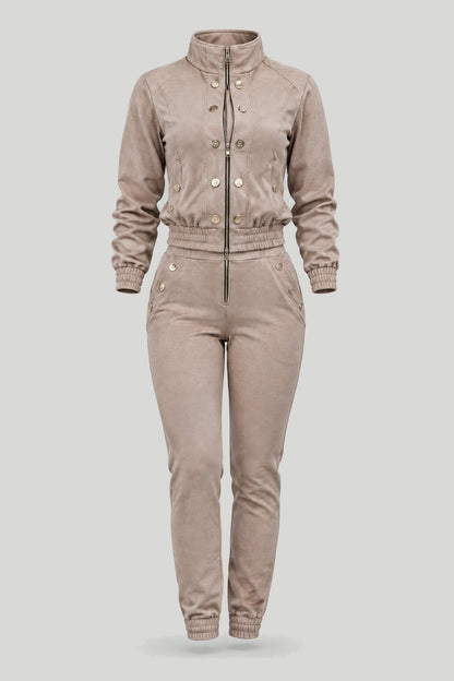 Дамски Комплект Premium Excellence в бежово - елегантност и комфорт за всеки ден LaBalancia Roberto Fashion Store Set 5907378501342 XS/S