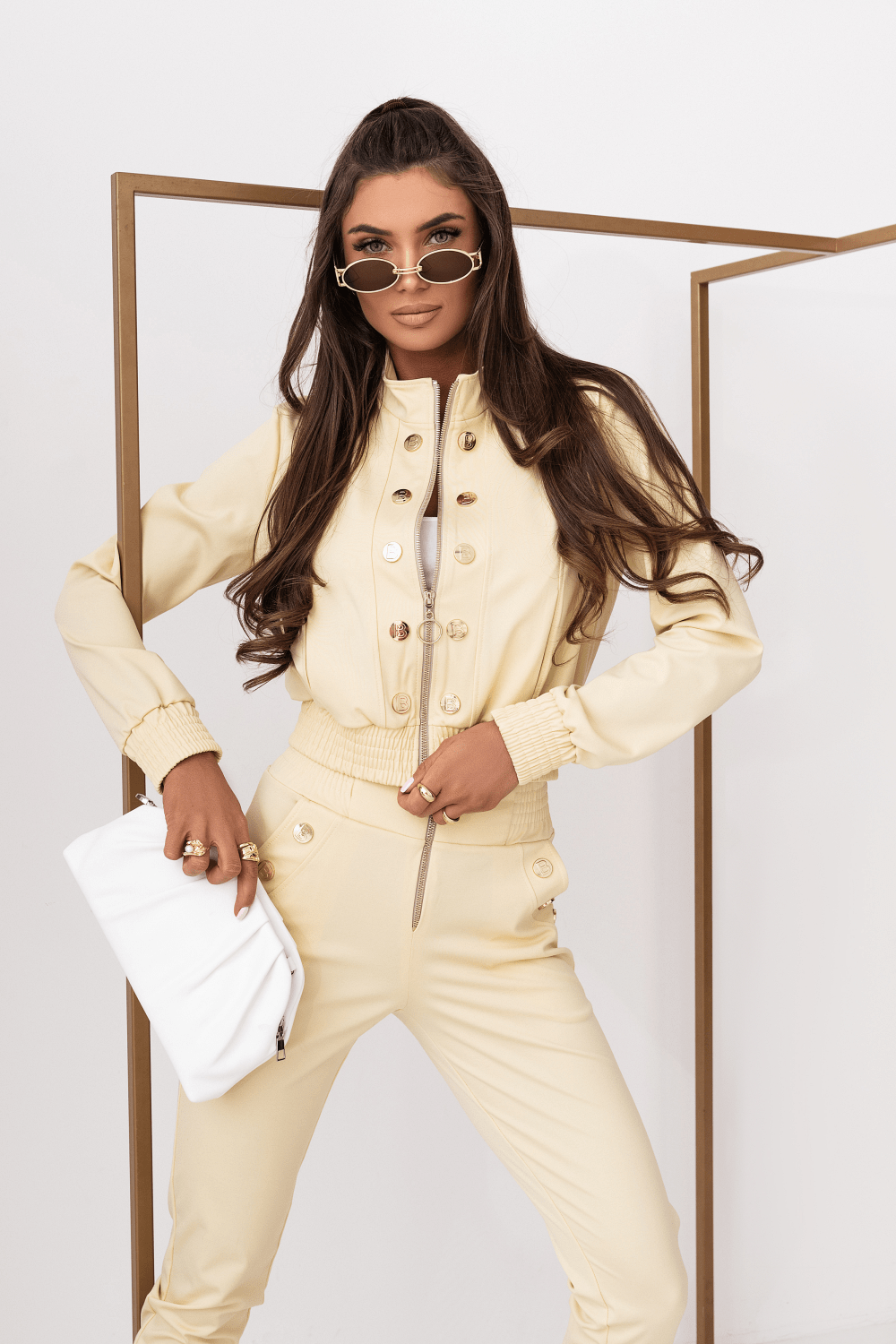 Дамски Комплект Premium Excellence в жълто - Стил и комфорт за всякакви поводи LaBalancia Roberto Fashion Store Set 5907378519194 XS/S