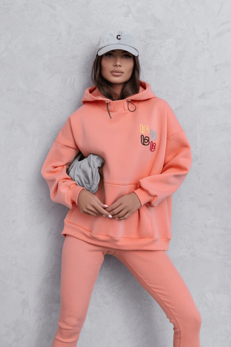 Дамски Комплект RARITY - Корал с елегантна блуза и удобни легинси LaBalancia Roberto Fashion Store Set 5907378518944 XS/S