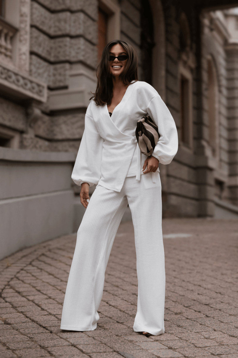 Дамски комплект SIENNA с пуловер в екрю LaBalancia Roberto Fashion Store Set 5907378527762 XS/S