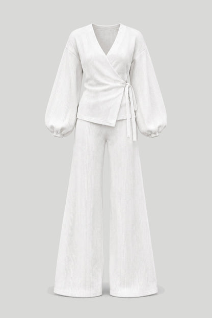 Дамски комплект SIENNA с пуловер в екрю LaBalancia Roberto Fashion Store Set 5907378527762 XS/S