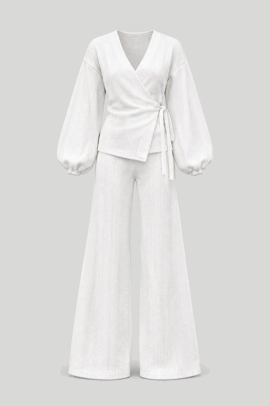 Damen-Set SIENNA mit Pullover in Ecru – снимка на продукта