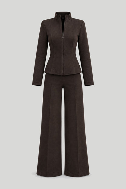 Дамски комплект TOKYO, кафяв, стилен модел за ежедневно носене LaBalancia Roberto Fashion Store One piece 5907378527472 S