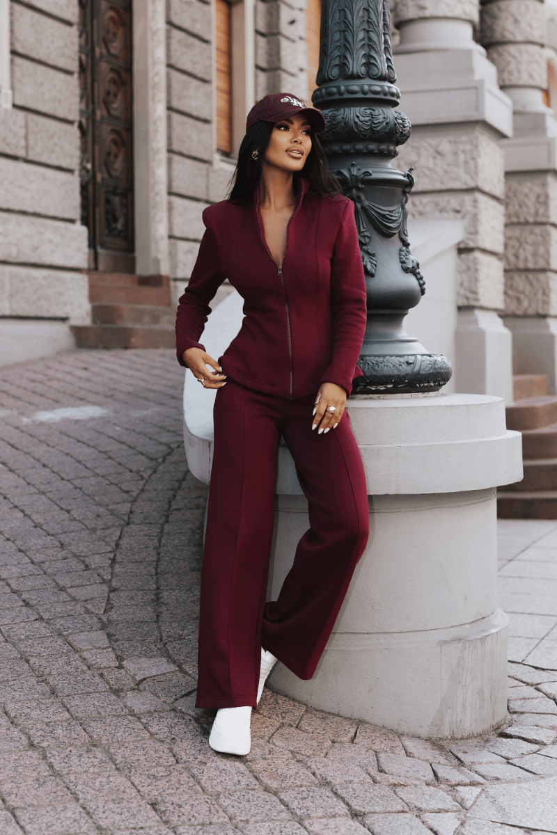 Дамски комплект TOKYO в цвят бордо с модерен дизайн LaBalancia Roberto Fashion Store One piece 5907378527403 S