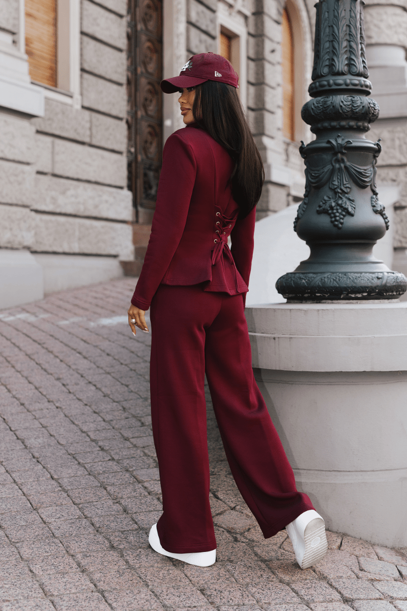 Дамски комплект TOKYO в цвят бордо с модерен дизайн LaBalancia Roberto Fashion Store One piece 5907378527410 M