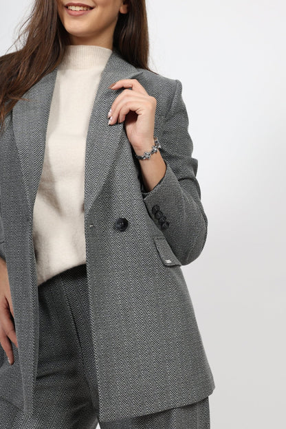 Дамски Костюм от 2 части, Сив Roberto Fashion Roberto Fashion Store Set KPS0311SETGRYHBN36 36 Кафяв