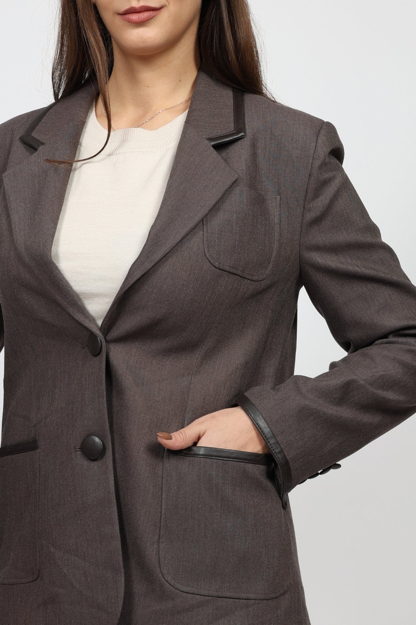 Дамски Костюм от 2 части, Сив Roberto Fashion Roberto Fashion Store Set ESP1411SUIGRYTRK36 36 Сив