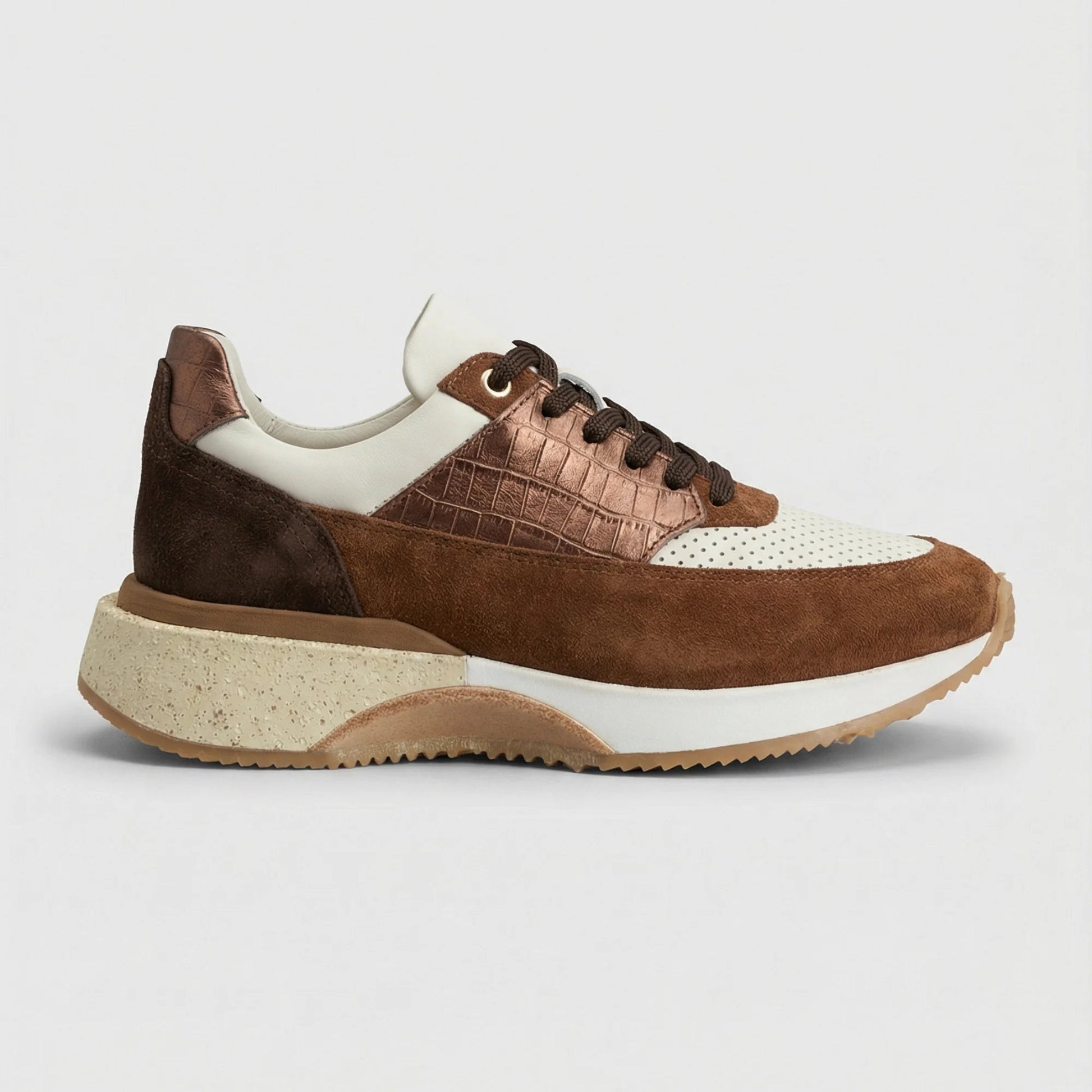 Дамски Кожени Спортни Сникърси, Кафяв Roberto&Co Roberto Fashion Store Sneakers NUS0402SNEBROLEA37 37