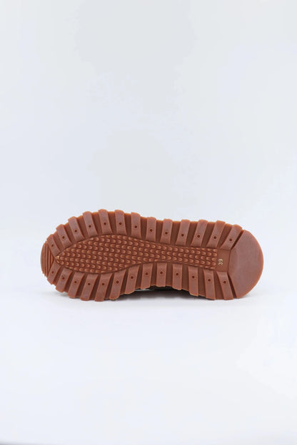Дамски Кожени Спортни Сникърси с текстил, Кафяв Roberto&Co Roberto Fashion Store Sneakers NUS0402SNEBROTEX37 37