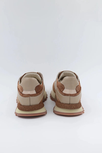 Дамски Кожени Спортни Сникърси с текстил, Кафяв Roberto&Co Roberto Fashion Store Sneakers NUS0402SNEBROTEX37 37