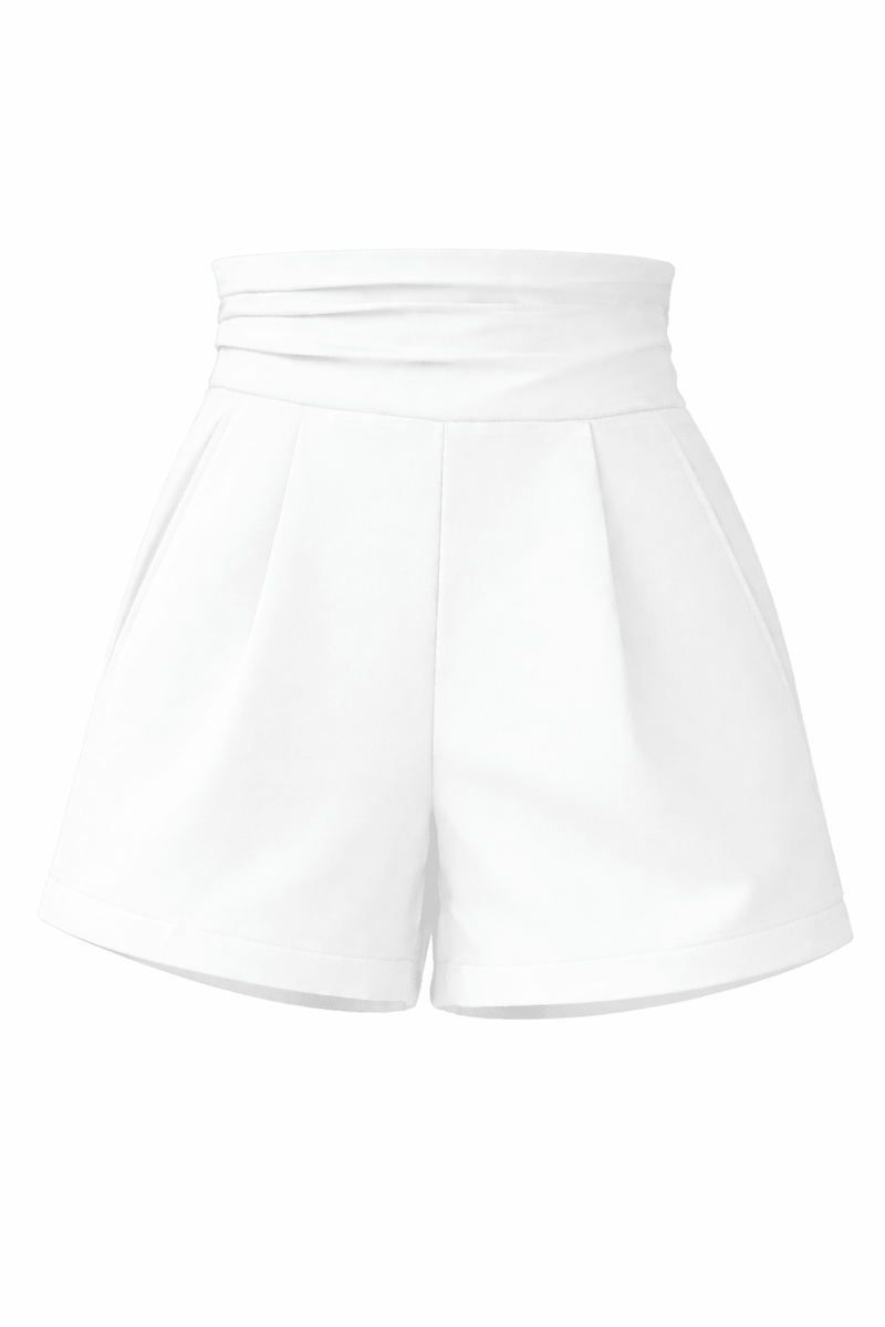 Pantaloni corti da donna PERCY - Ecru (ecru)