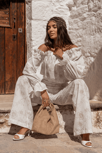 Дамски ленен Комплект - MIA - Floria Beige (Бежов) LaBalancia Roberto Fashion Store Set 5907378522057 XS/S