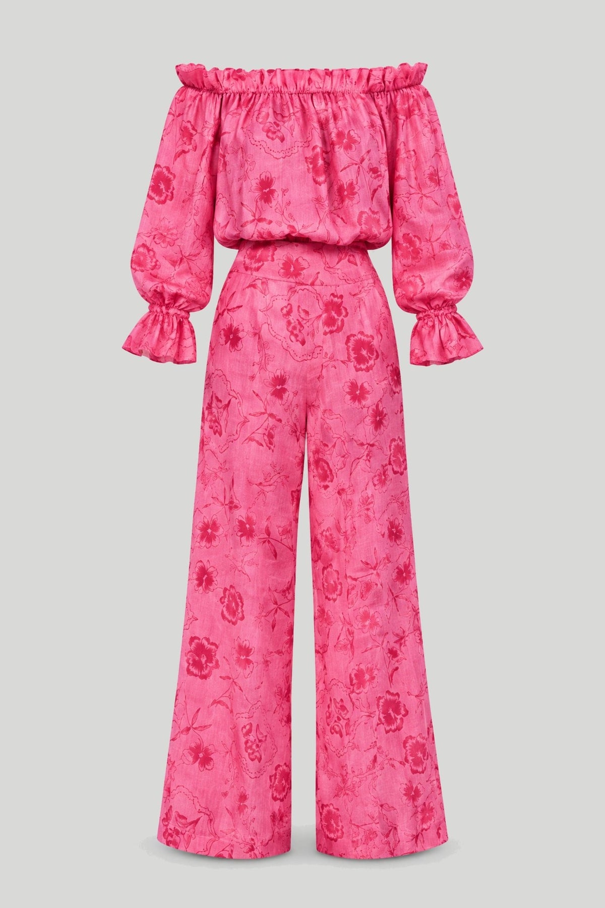 Дамски ленен комплект - MIA, Розов Floria LaBalancia Roberto Fashion Store Set 5907378522095 XS/S