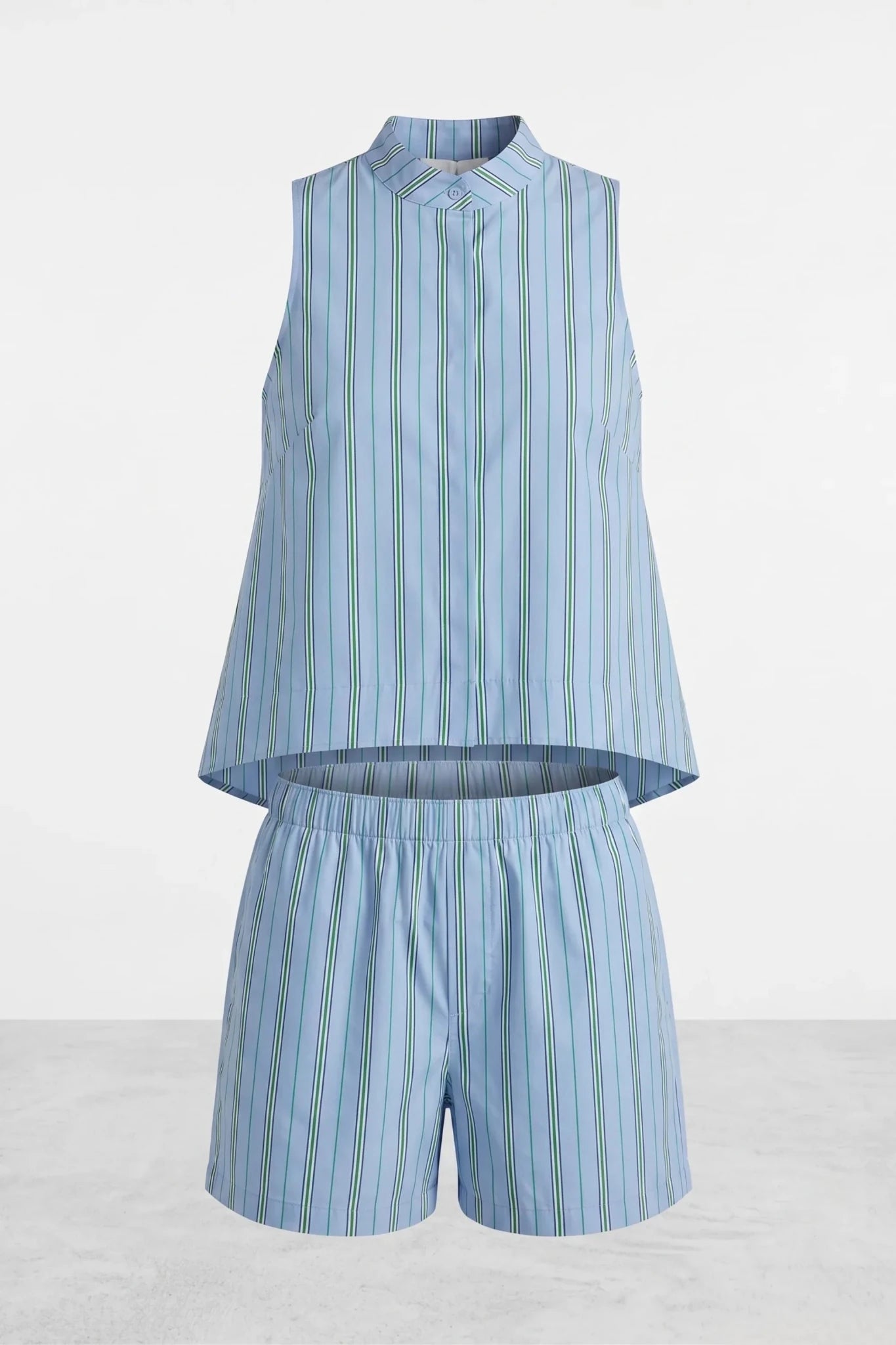 Дамски лиоцелов комплект 2 в 1 Roberto&Co - синьо Roberto&Co Roberto Fashion Store Set NWA0907SETBLUBOX-M/L M/L