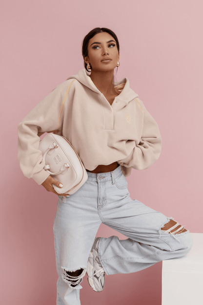 Дамски памучен суитшърт LOOM – Класически модел в бежово за стил и ежедневен комфорт LaBalancia Roberto Fashion Store Shirt 5907378519453 UNI