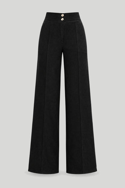 Дамски панталон FERN – Черен, 95% вискоза, еластичен, S–L LaBalancia Roberto Fashion Store Pants 5907378515837 S