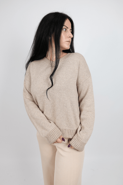 Дамски Пуловер, Бежов Roberto Fashion Store Sweater WOWBSTU99 TU Beige