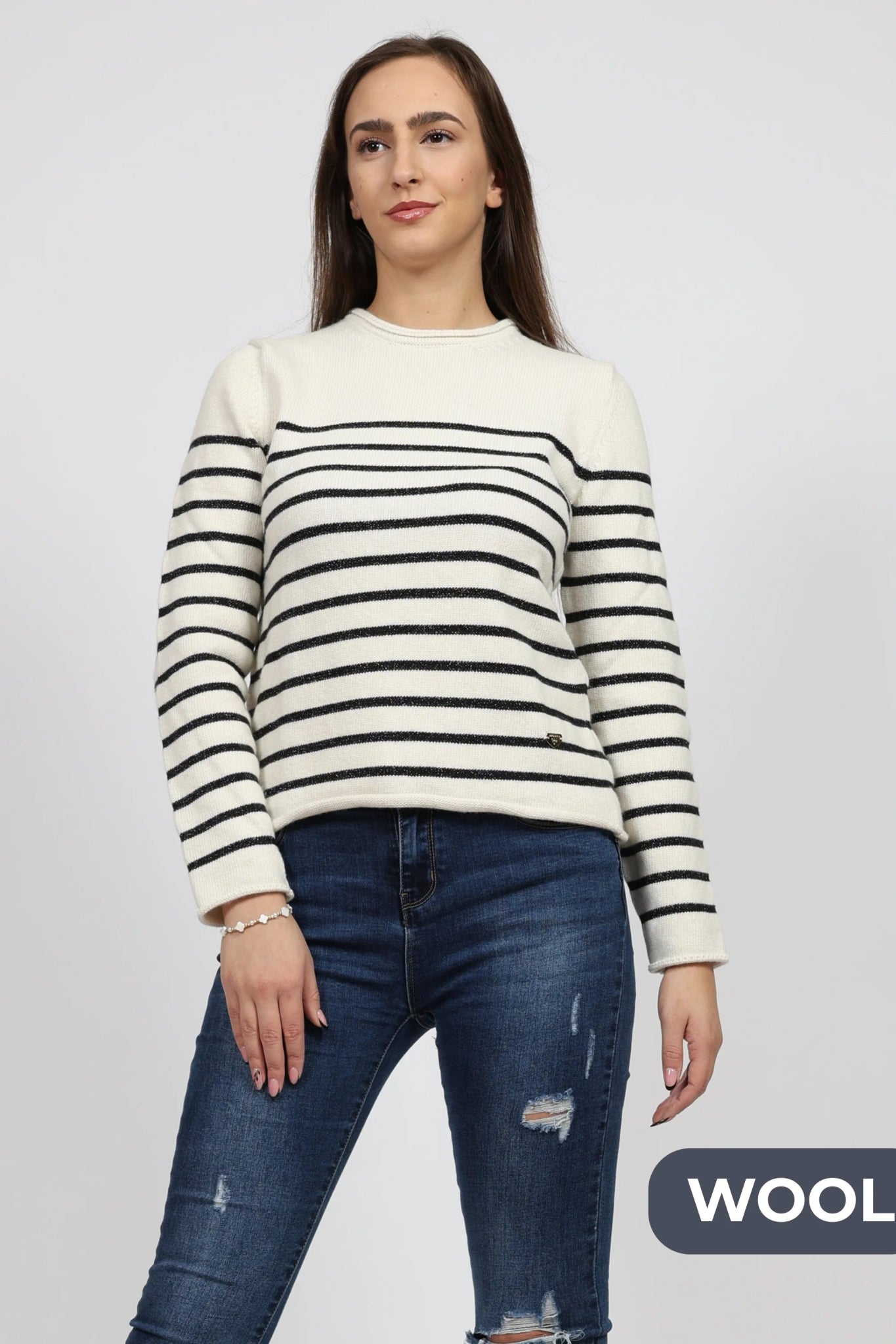 Дамски Пуловер, Бежов Serianno Collection S Roberto Fashion Store One piece SER0812SWTSTRKNIS S