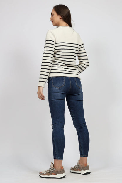 Дамски Пуловер, Бежов Serianno Collection S Roberto Fashion Store One piece SER0812SWTSTRKNIS S